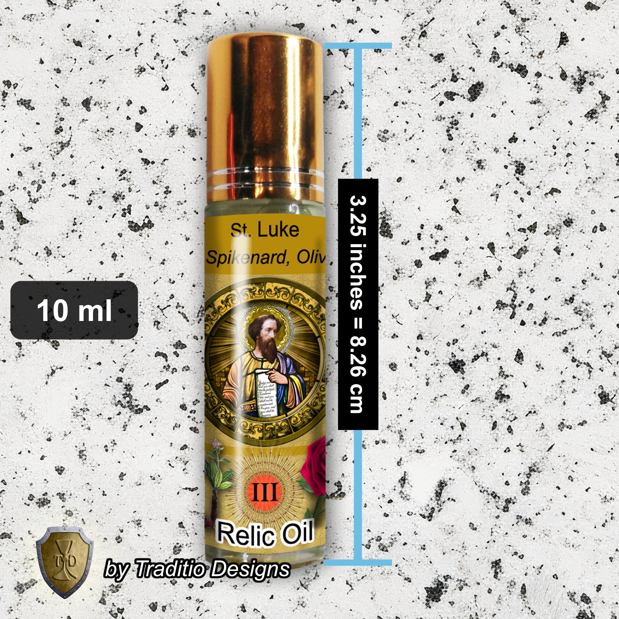 St. Luke the Evangelist Relic Anointing Oil | Surgery, Blood Disorders & Paralysis | Oil or Card Set
