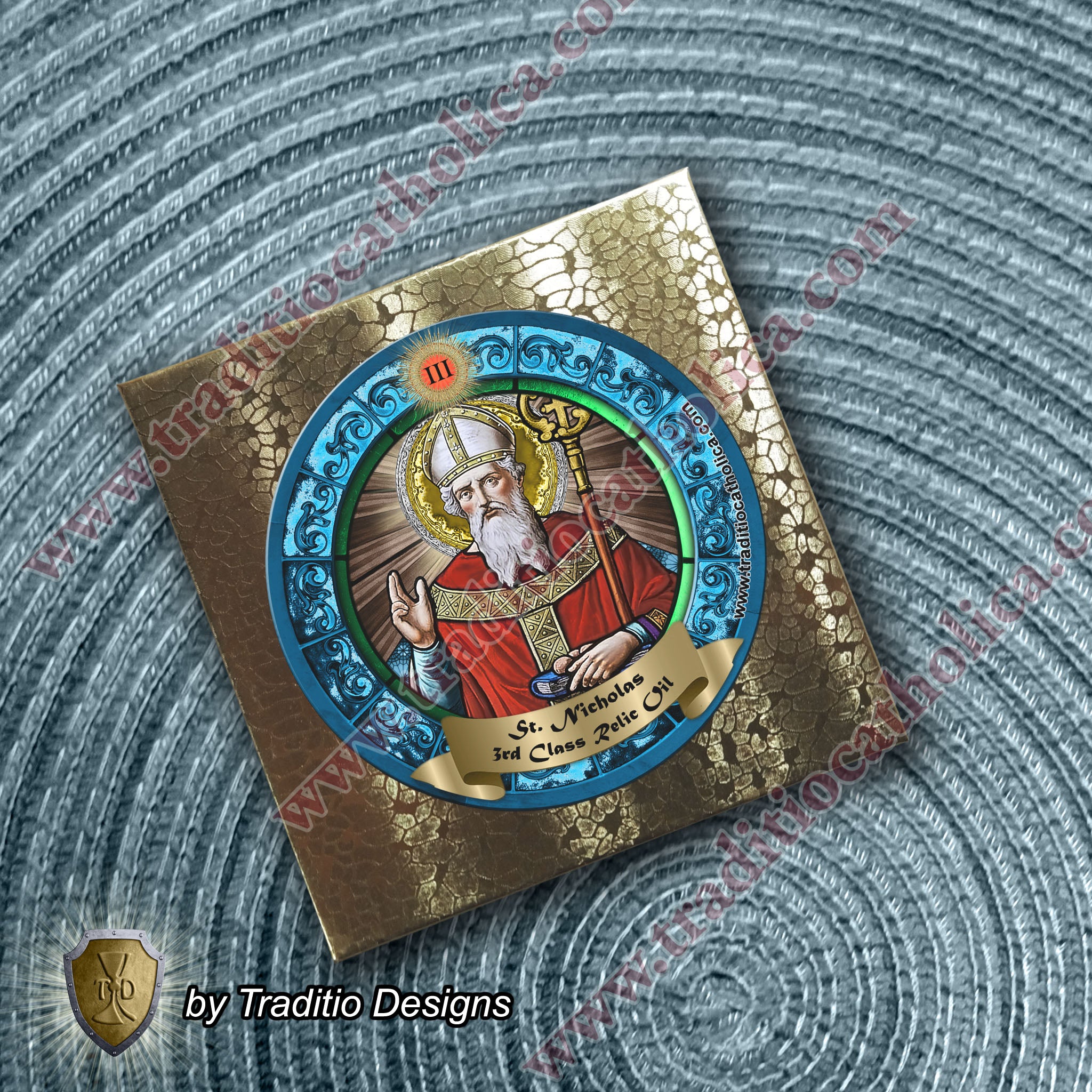 St. Nicholas of Myra Relic Anointing Oil | Child Health, Respiratory Issues & Fall Injuries | Oil or Card Set