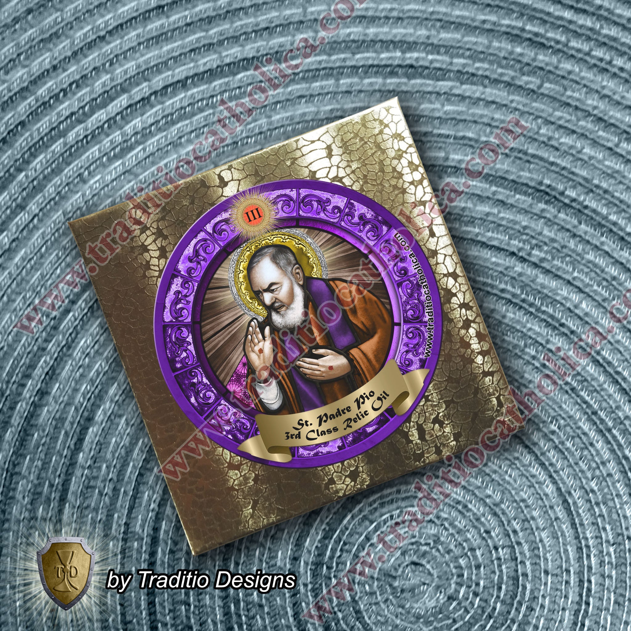 St. Padre Pio Relic Anointing Oil | Chronic Pain, Stress & Tumors | Oil or Card Set