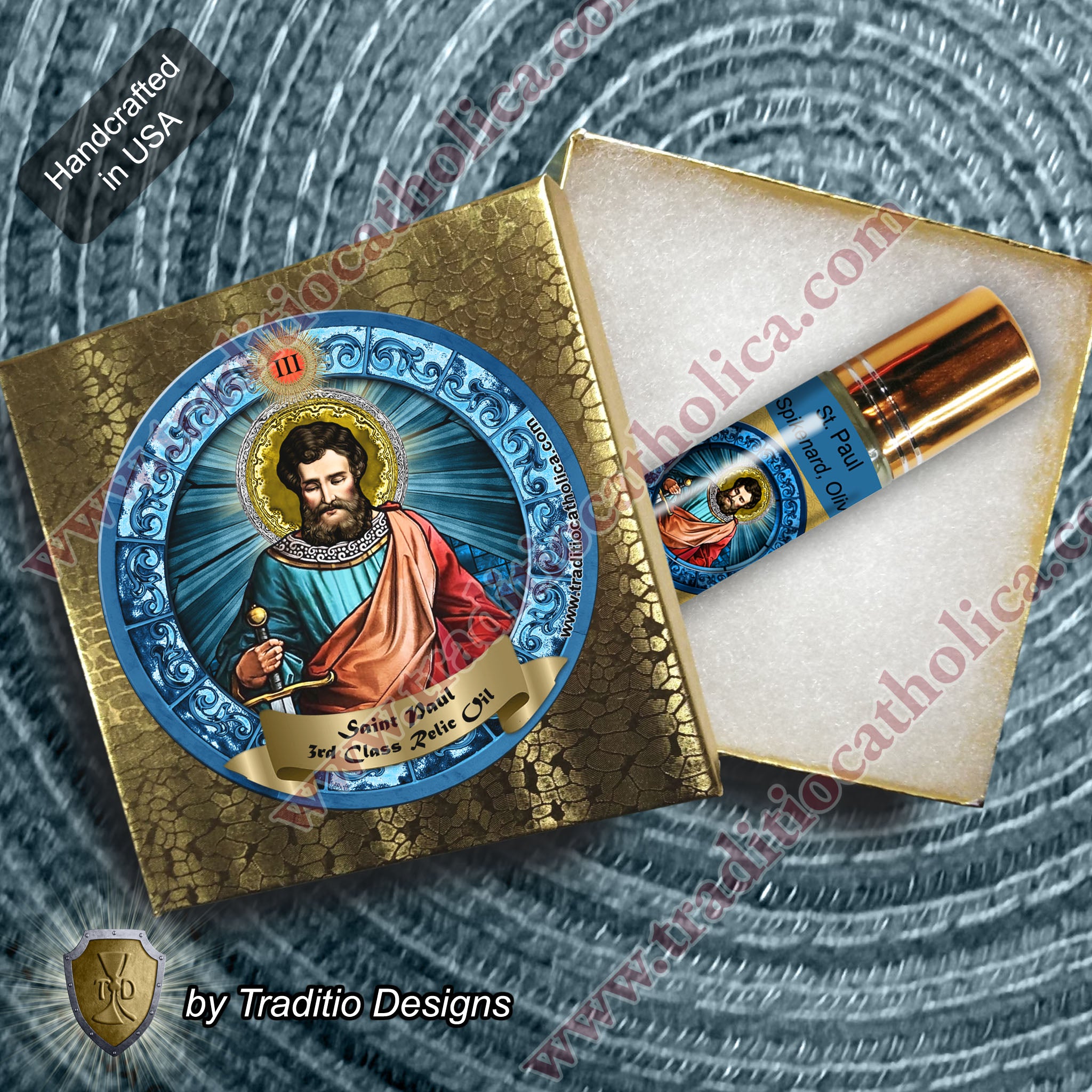St. Paul the Apostle Relic Anointing Oil | Snake Bites, Blindness & Epilepsy | Oil or Card Set