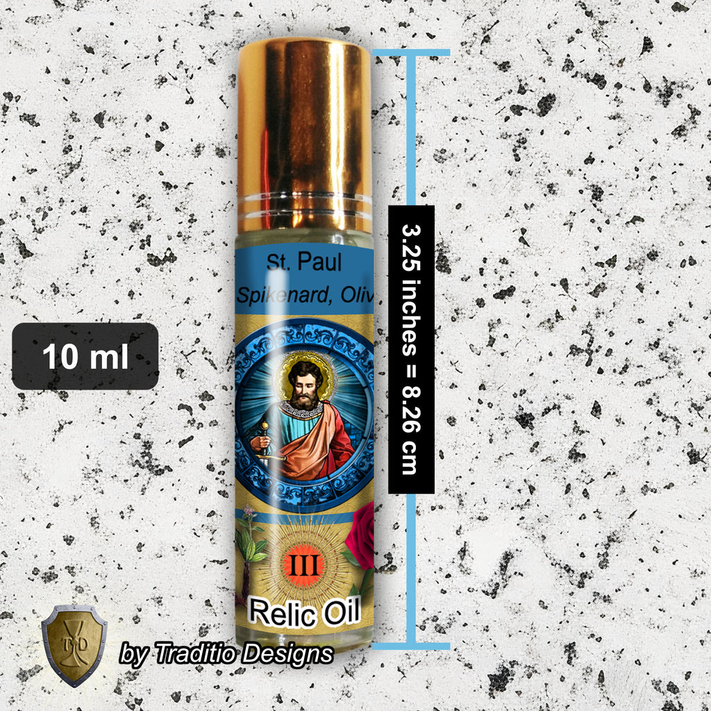 St. Paul the Apostle Relic Anointing Oil | Snake Bites, Blindness & Epilepsy | Oil or Card Set