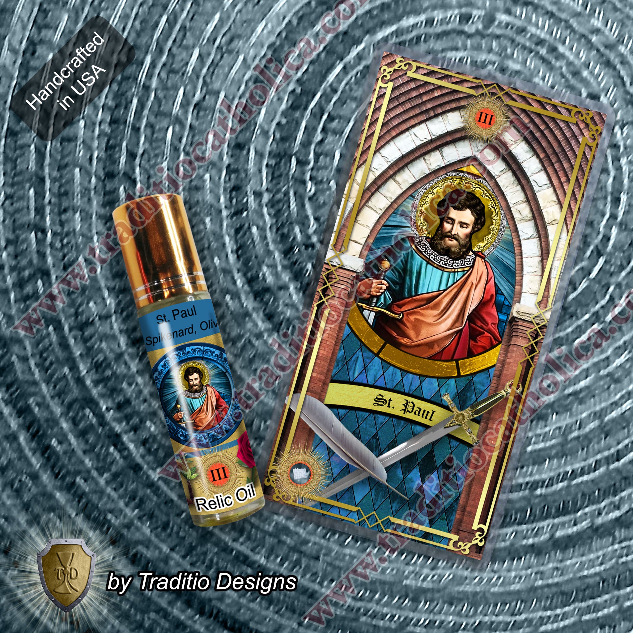 St. Paul the Apostle Relic Anointing Oil | Snake Bites, Blindness & Epilepsy | Oil or Card Set