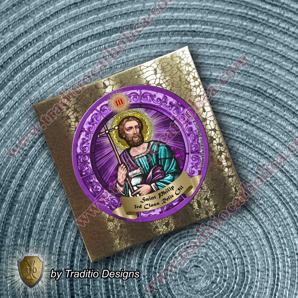 St. Philip the Apostle Relic Anointing Oil | Snake Bites, Blindness & Ankle Injury | Oil or Card Set