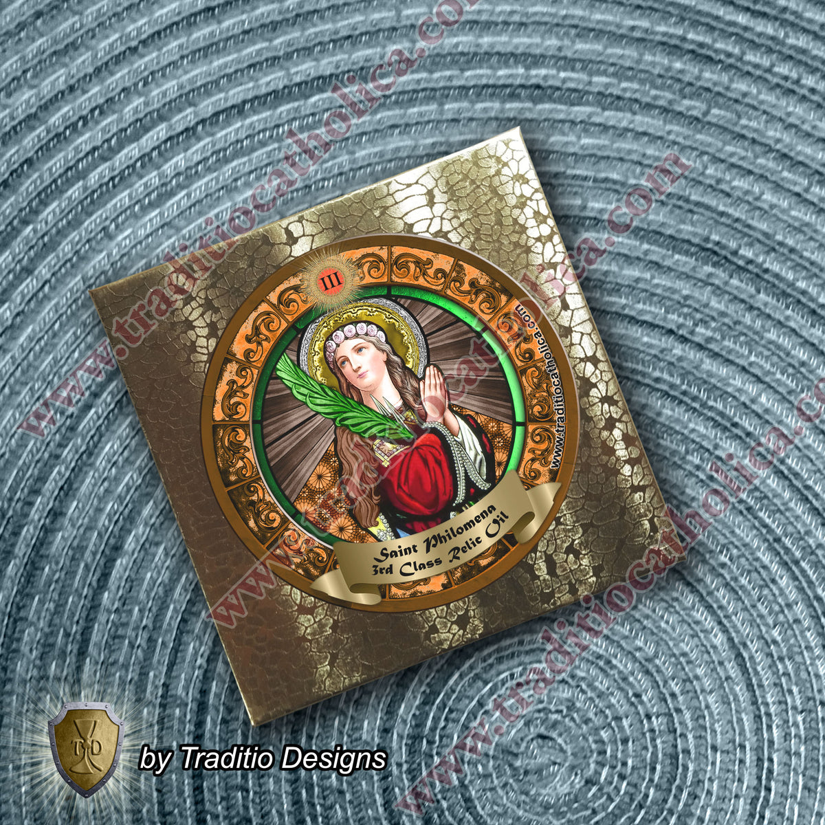 St. Philomena Relic Anointing Oil | Child Health, Healing | Oil or Card Set