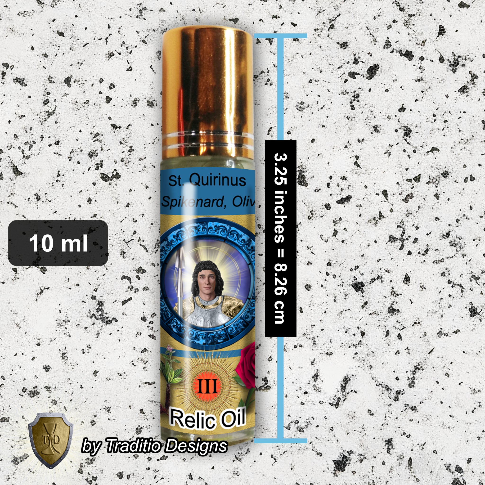 St. Quirinus of Neuss Relic Anointing Oil | Shingles, Bone Fractures & Leg Paralysis | Oil or Card Set