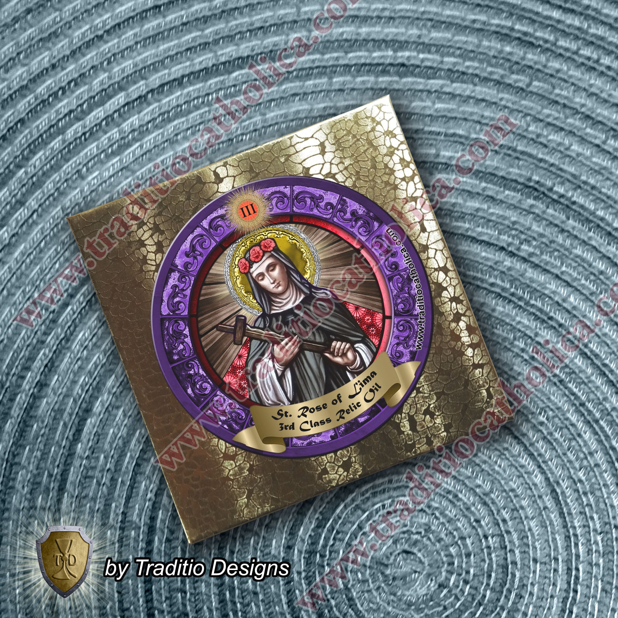 St. Rose of Lima Relic Anointing Oil | Severe Skin Conditions, Malnutrition & Fever | Oil or Card Set