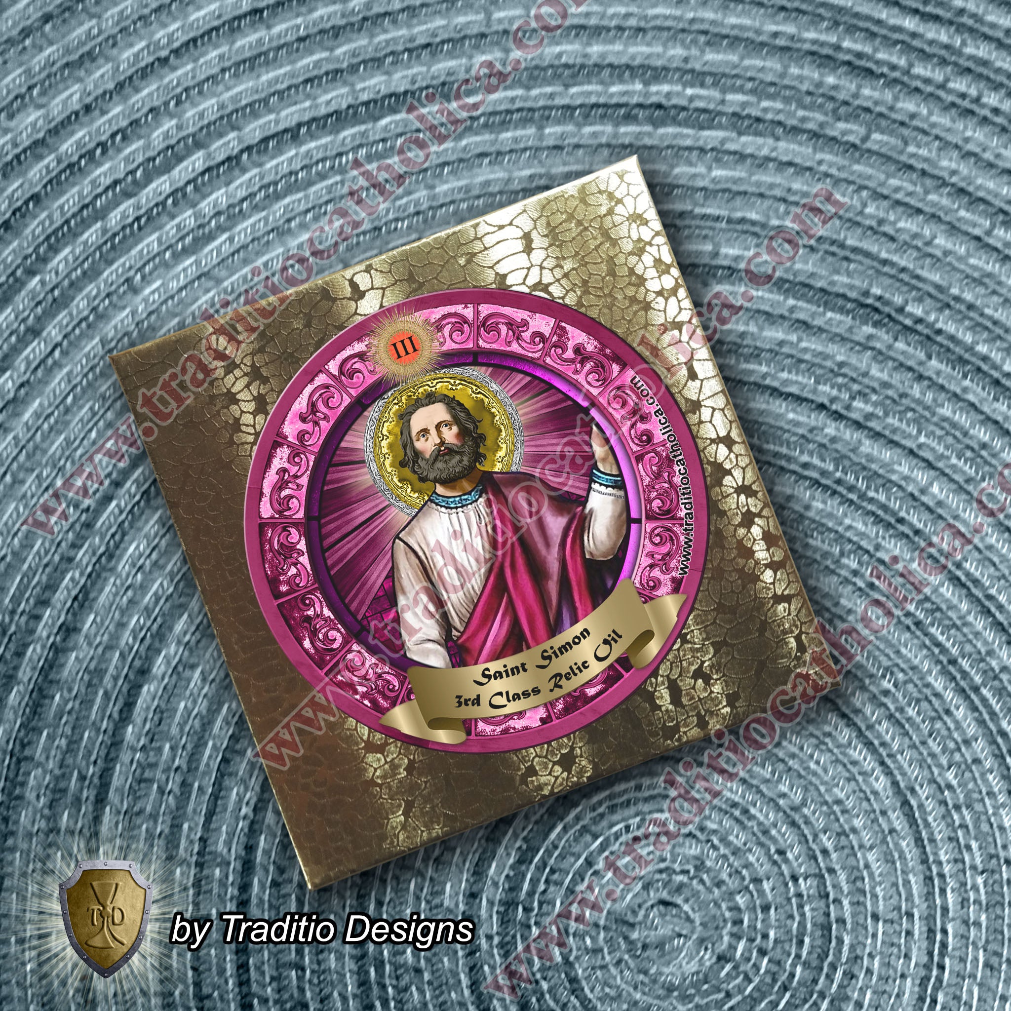 St. Simon the Apostle Relic Anointing Oil | Nerve Pain, Surgical Recovery & Snake Bites | Oil or Card Set