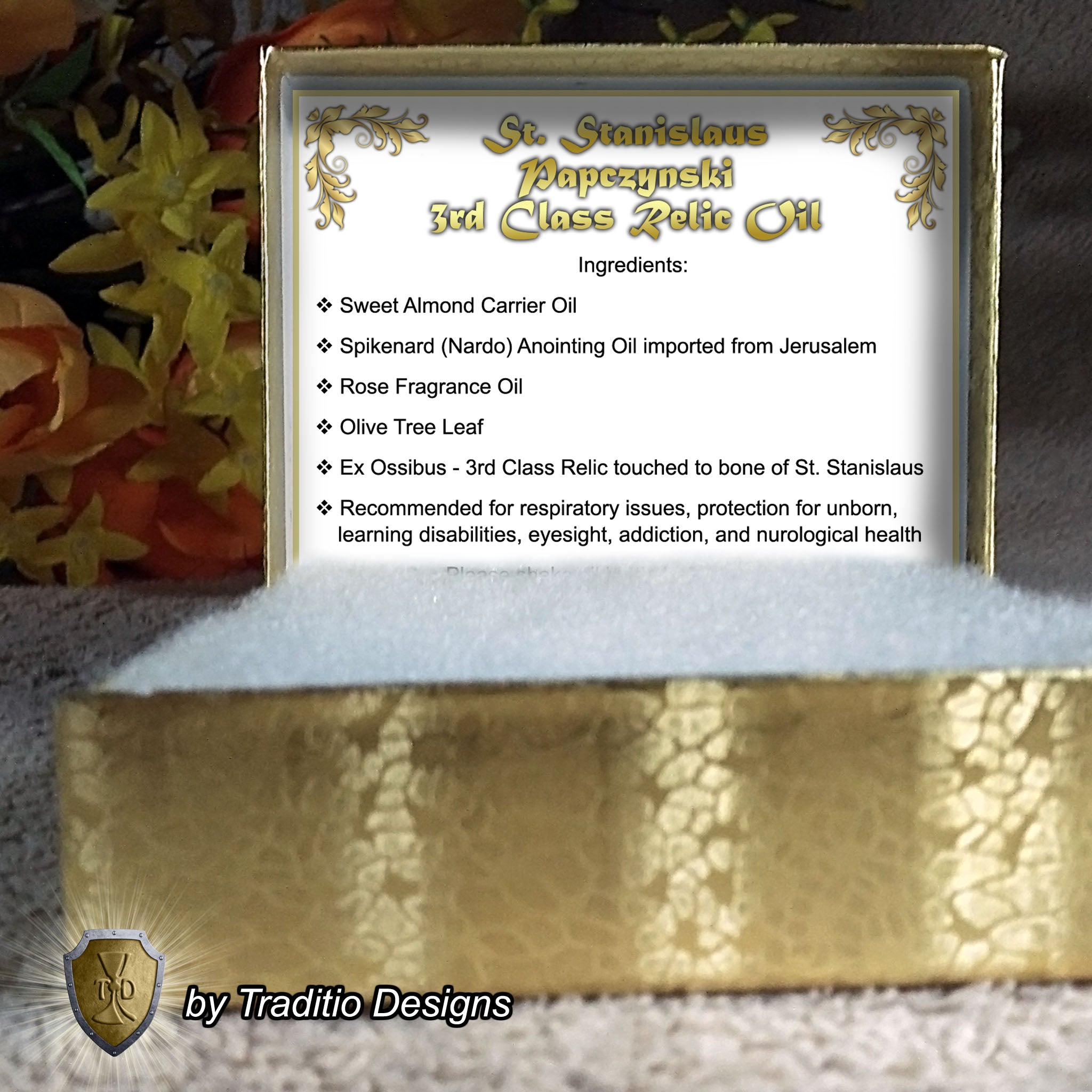 St. Stanislaus Papczynski Relic Anointing Oil | Unborn Protection & Learning Disabilities | Oil or Card Set