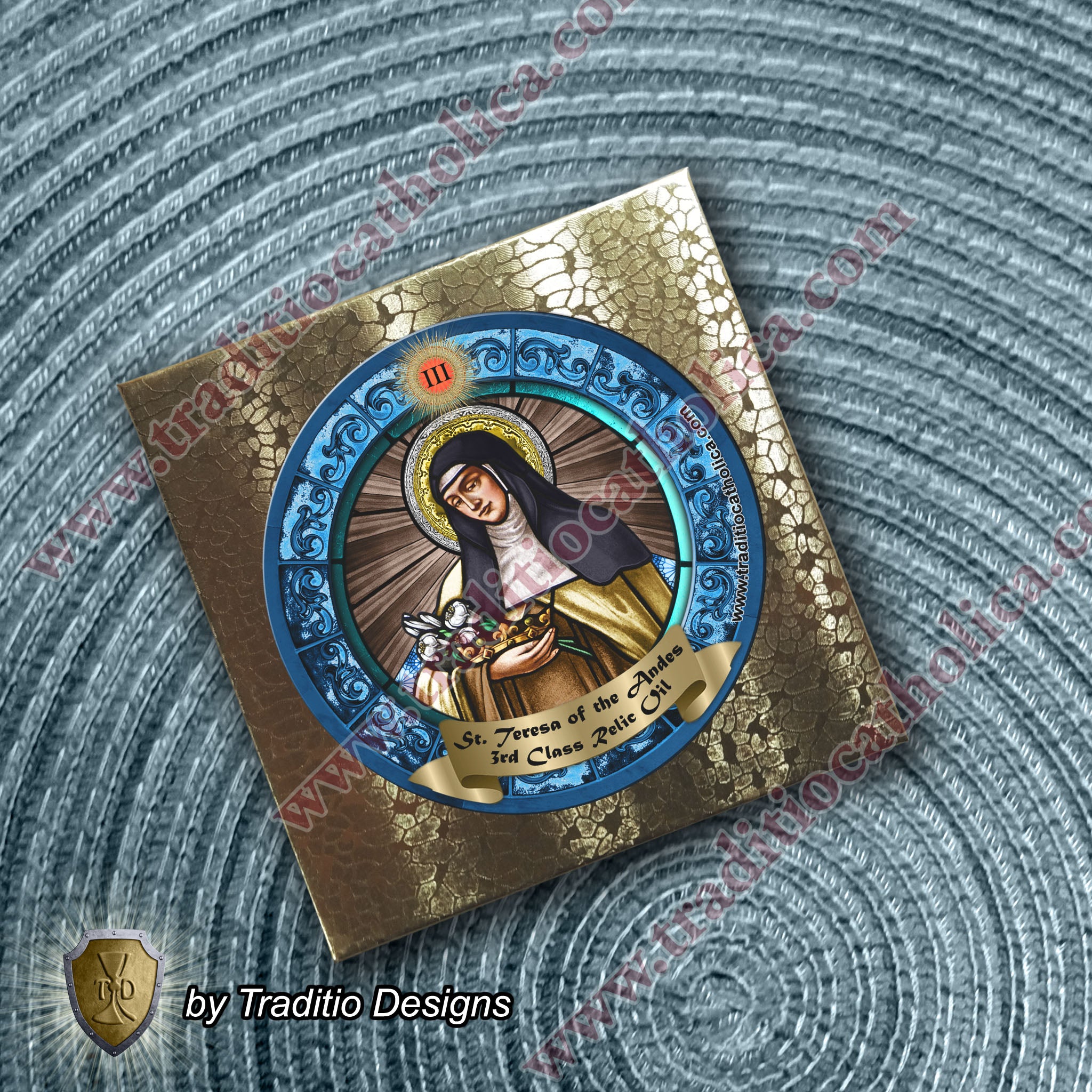 St. Teresa of the Andes Relic Anointing Oil | High Fever, Pulmonary Problems & Anger Issues | Oil or Card Set