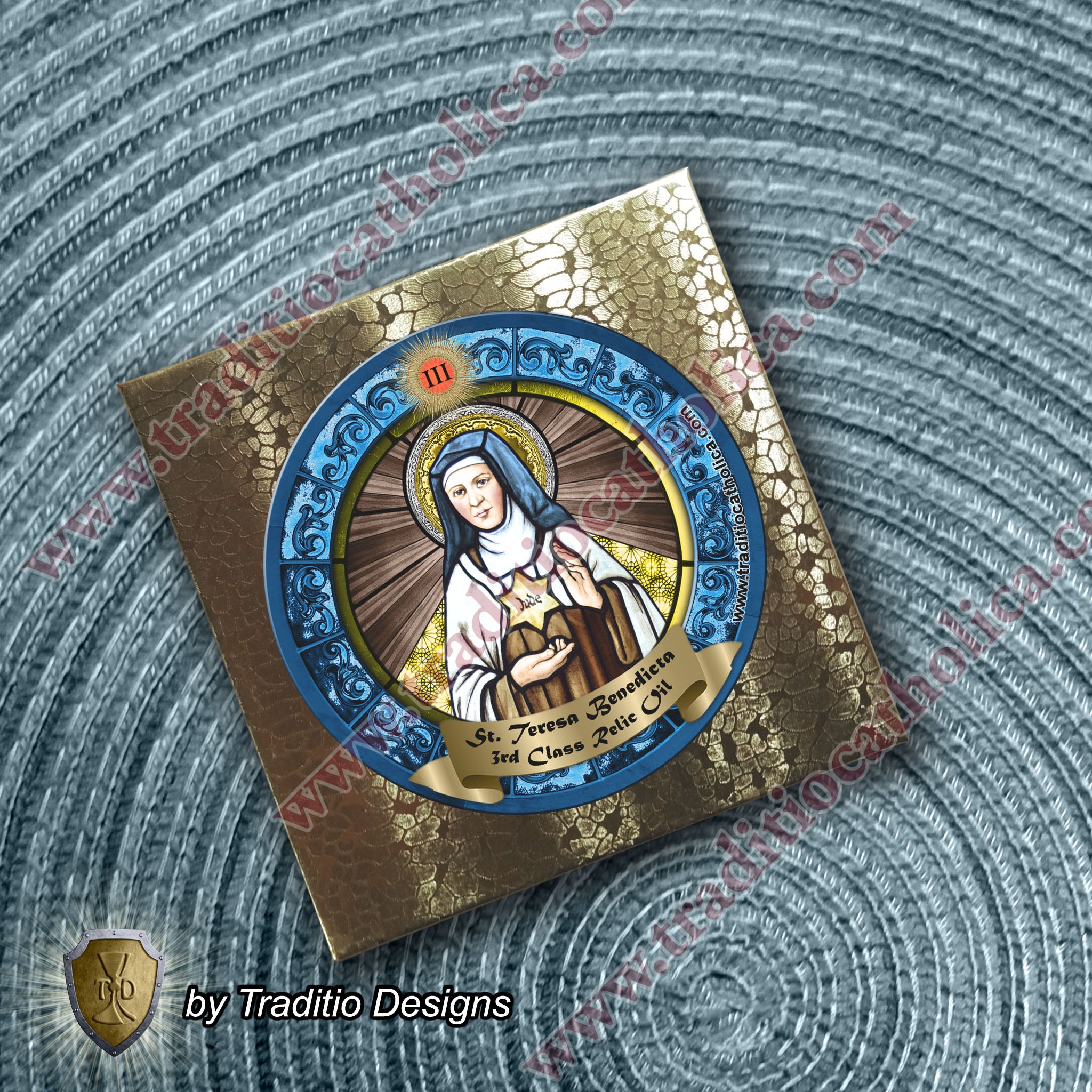 St. Teresa Benedicta of the Cross Relic Anointing Oil | Psychological Trauma & Intellectual Clarity | Oil or Card Set