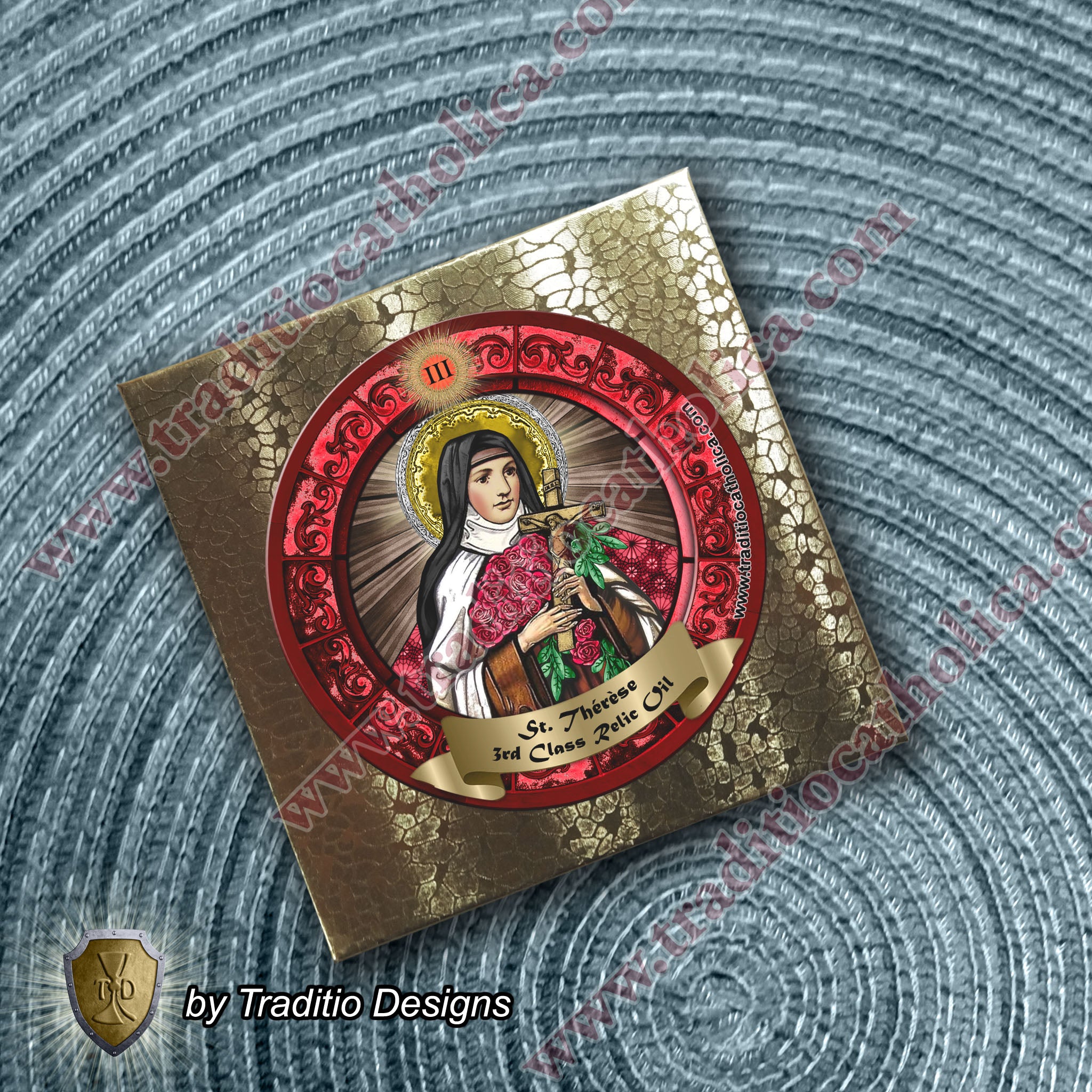 St. Thérèse of Lisieux Relic Anointing Oil | Tuberculosis, HIV & Childhood Illness | Oil or Card Set