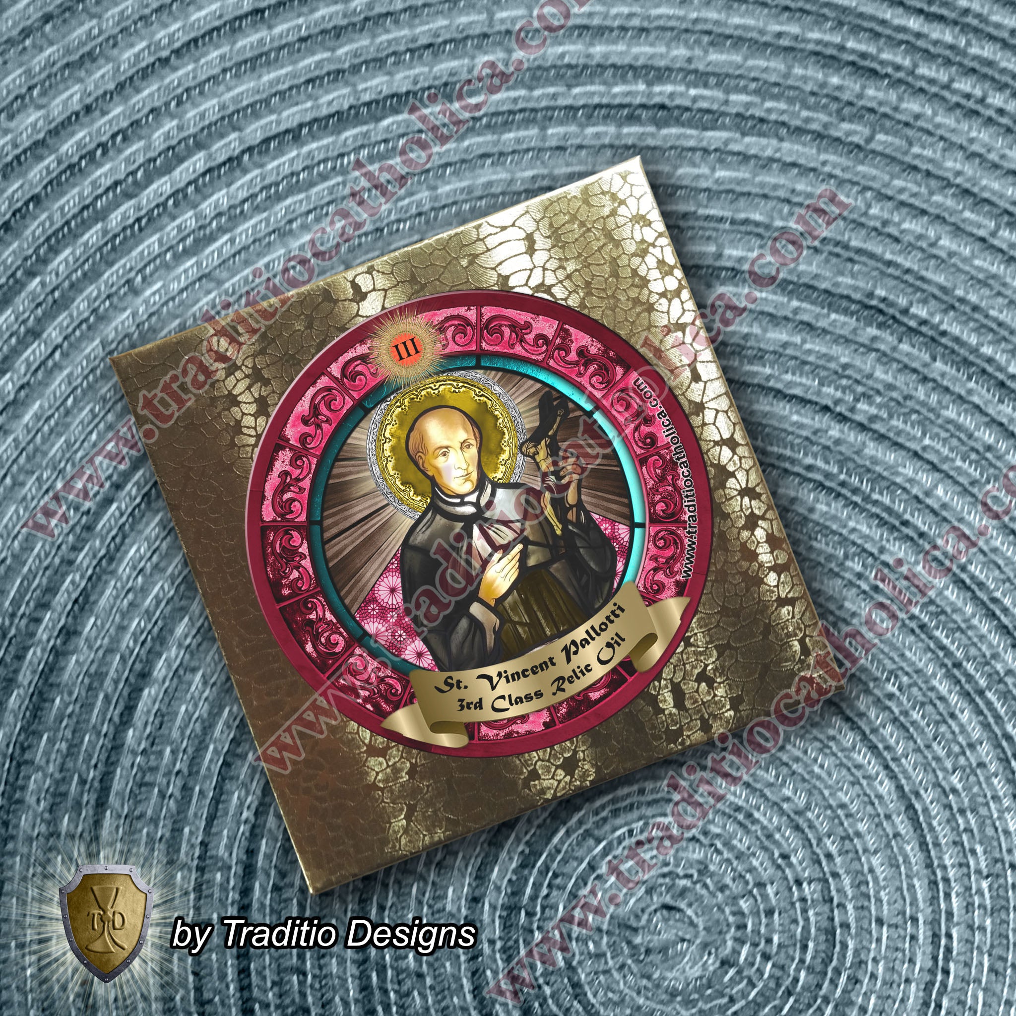 St. Vincent Pallotti Relic Anointing Oil | Respiratory Health, Exhaustion & Stubborn Minds | Oil or Card Set