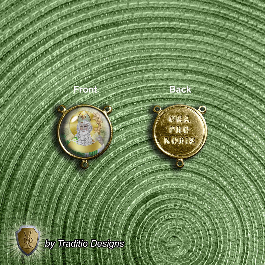 St. Patrick Limited Edition Classic Rosary | Protection Against Snakes, Engineers & Paralegals | 18K Gold & Bethlehem Olive Wood | Green Jade