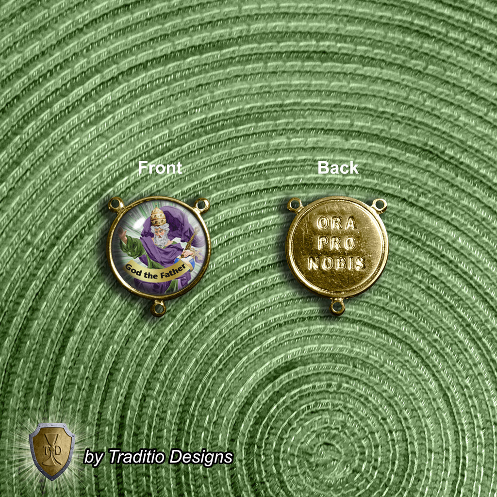 God the Father Limited Edition Majestic Rosary | Creation, Divine Protection, Paternal Care & Provision | 18K Gold | Korean Green Jade & Amethyst