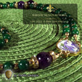 God the Father Limited Edition Majestic Rosary | Creation, Divine Protection, Paternal Care & Provision | 18K Gold | Korean Green Jade & Amethyst