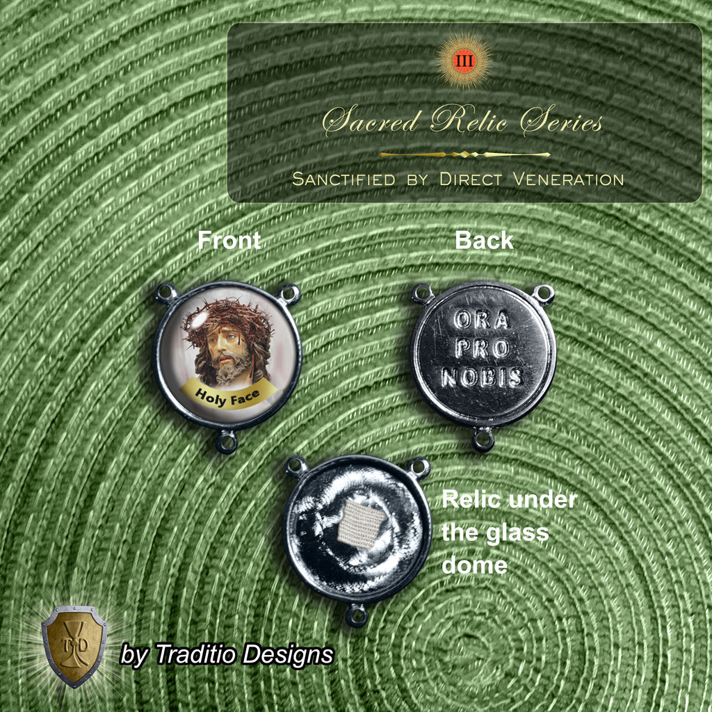 Holy Face Limited Edition Royal Relic Rosary | 18K Gold Plated | Reparation, Comfort in Trials & Spiritual Warfare | Tiger's Eye & Red Carnelian | 3rd Class Relic