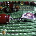 Holy Face Limited Edition Royal Relic Rosary | 18K Gold Plated | Reparation, Comfort in Trials & Spiritual Warfare | Tiger's Eye & Red Carnelian | 3rd Class Relic