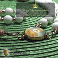 Our Lady of Akita Limited Edition Royal Relic Rosary | 18K Rose Gold | Hearing Loss, Ear Ailments & Divine Protection | White Natural Stone & Tiger's Eye | 3rd Class Relic