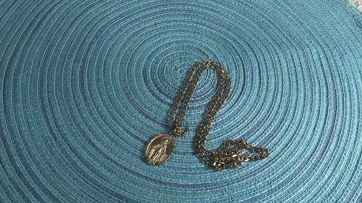 The Miraculous Medal 18K Gold Plated Pendant | The Attack | Traditio Designs Exclusive