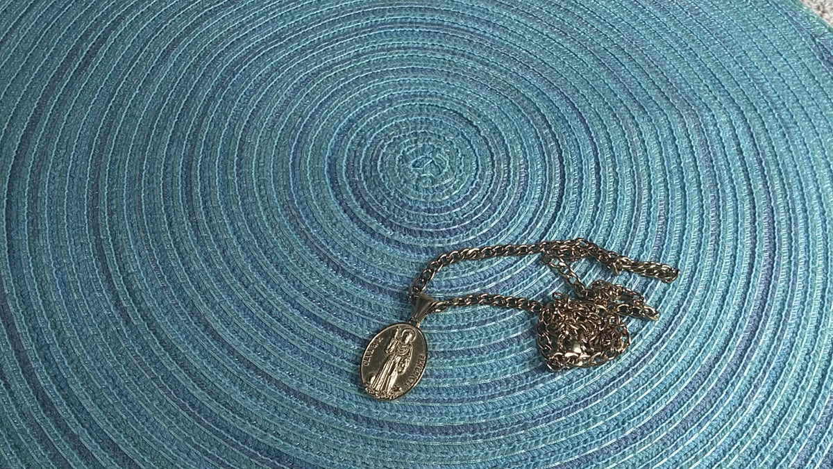 The St. Benedict Medal 18K Gold Plated Pendant | The Deliverance | Traditio Designs Exclusive